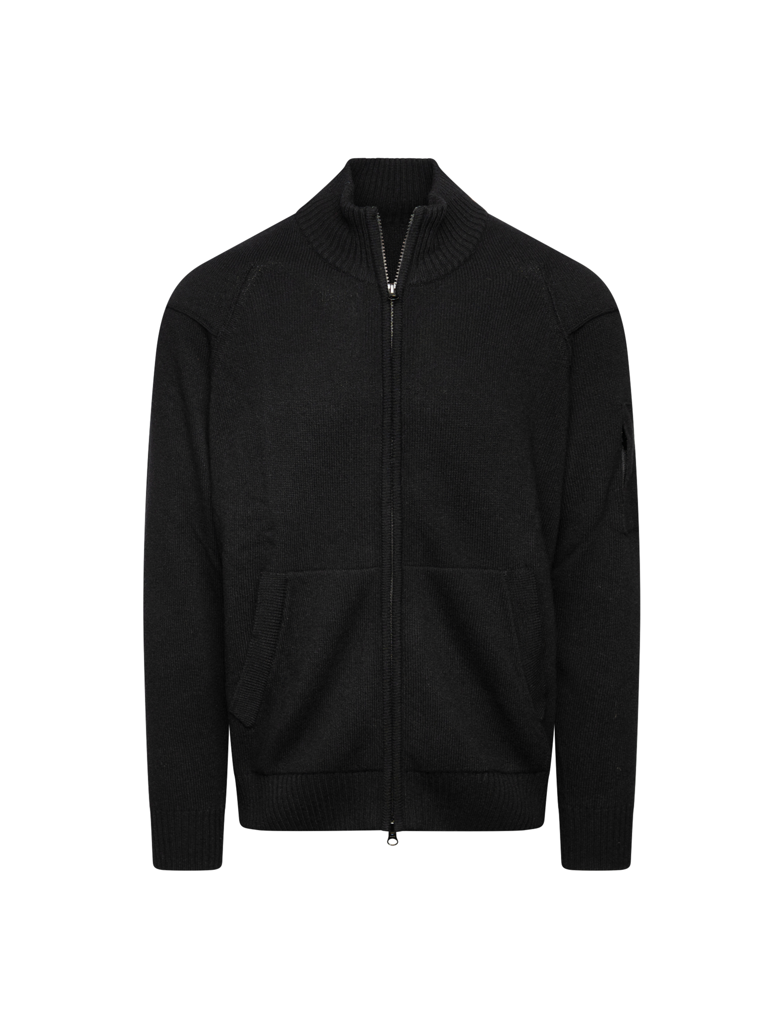 Zipped lambswool knitwear